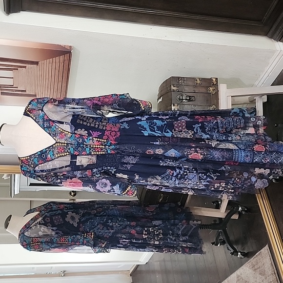 Nwt Johnny Was Mesh dress size M - Picture 6 of 9